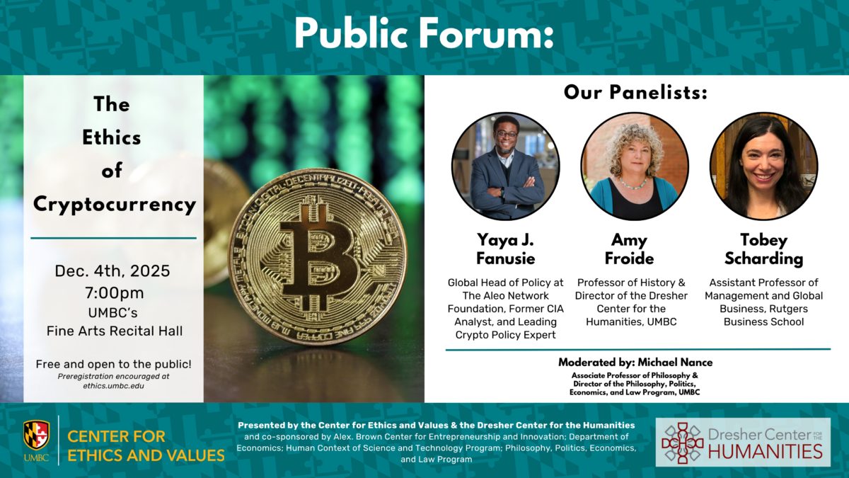 Public Forum : The Ethics of Cryptocurrency