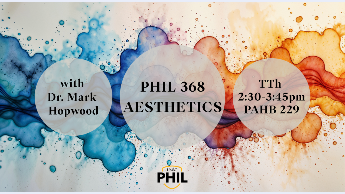 PHIL 368 : Aesthetics